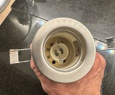 6x Downlight Fittings gu 10 bulb
