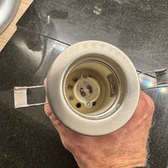6x Downlight Fittings gu 10 bulb