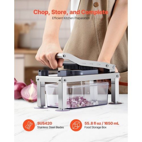 Vegetable Chopper Mandoline Slicer, All-in-1 Food Veggie Cutter with 9 Stainless Steel Blades, Cheese Grater Onion Potato Dicer with Container,Salad Spiralizer Kitchen Gadgets&Essentials