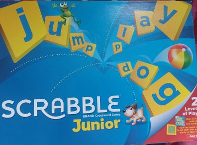 Scramble Junior board game aged 6 plus. 2 levels of play.