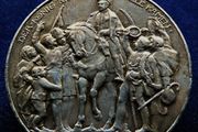 1913 Prussia Rare Silver antique Napoleon war coin badge medal