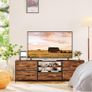 TV Stand Cabinet, TV Unit TV Console Table with 5 Drawers Storage Organizers Image 2