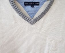 Tommy Hilfiger Vneck Offwhite