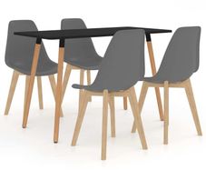 5 Piece Dining Set Grey