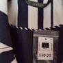 Navy & White Striped Mac - Size 14 Image 4