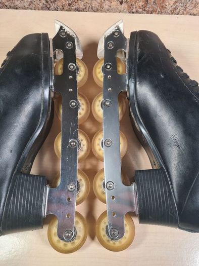Mens GRAF 500 OFF ICE SKATES Size UK 11 EU 45 Black ice skating practice figure skates rollerblades