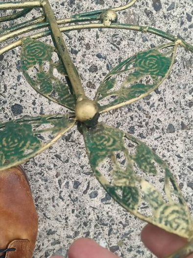 Vintage Metal Tricycle Planter 26 Inches Long