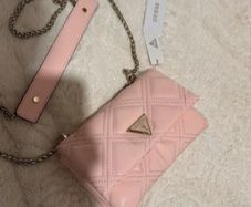 pink guess bag