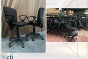 350 X Black Adjustable Office Chairs - Grade A