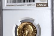 1919S Gold Sovereign graded gold coin