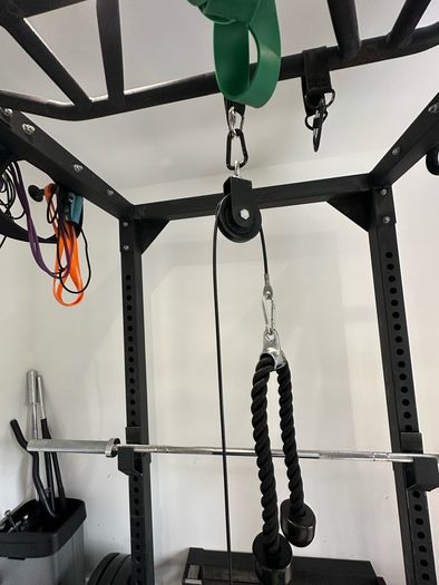 Commercial Power Rack + Jammer Arms + Cable System + Attachments + Flooring