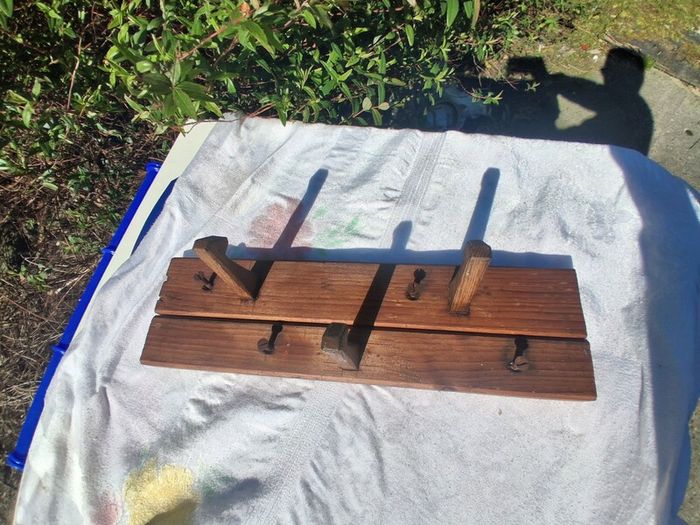 Art Nouveau Wooden Coat Rack
