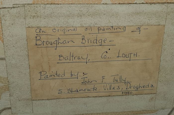 Broughan Bridge,  Baltray, Co.Louth  oil painting