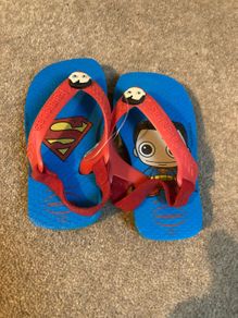 Havaianas Superman kids sandals new size 5 c
