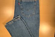 Levis 516 Jeans Mens W34 L34 Blue Denim Straight Pure Cotton Zip Fly