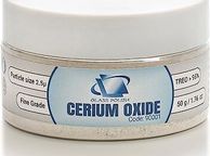 main image for ad Glass Polish 90001 Cerium Oxide Fine Grade Glass Polishing Powder - TREO 95% - 2.5 microns - 50 Grams - White