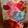 Vintage Ikea Canvas Picture Psychedelic Floral Print Image 3