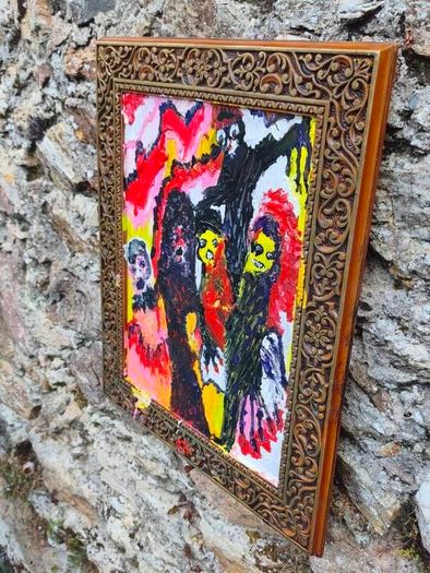 Easy to manipulate original acrylic painting