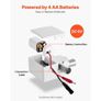 Touchless Bathroom Sink Faucet, Automatic Motion Sensor Restroom Toilet Faucet Cold Water with Single Hole, Battery Operated for 9.5 mm Pipe Commercial Lavatory,Chrome Plated Silver Image 5