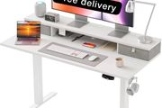 120 x 60 cm, Stable Sit-Stand Desk with Memory Control