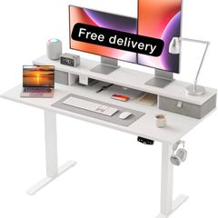 120 x 60 cm, Stable Sit-Stand Desk with Memory Control