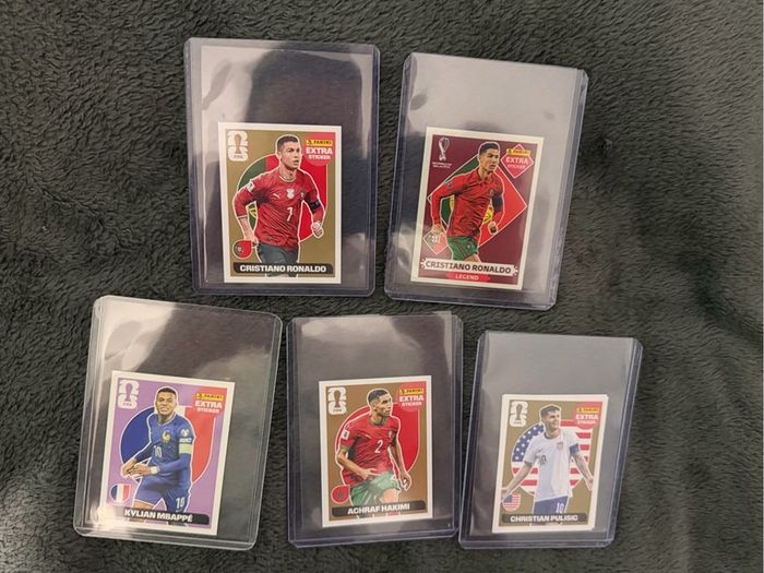 World Cup Panini Extra Sticker Cristiano Ronaldo GOLD