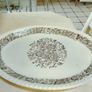 Set of six vintage French plates/soup plates and matching platter Image 7