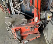 An industrial tyre changing machine