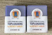 2x Packs of 25 Beckett Shield 3 x 4 Inch Top Loaders Toploaders Pokemon Cards Protection New MTG