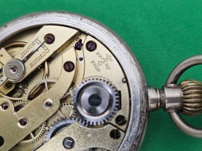 Antique Silver Late 1800s Swiss Made Pocket watch Working