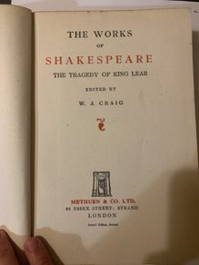 The Tragedy of King Lear by Shakespeare 1942