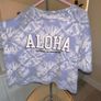 Girls Cropped Blue & White T-Shirt from Primark. Age 9-10 / EU 140 cm Image 6
