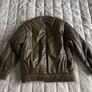 H&M Leather Bomber Jacket Image 4