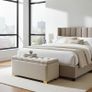 Elegance Storage Ottoman Boucle Upholstery Image 4
