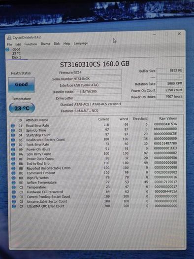 160GB Seagate Hard Disk