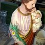 Beautiful Old Statue of Saint Joseph holding Baby Jesus, Postage Available or Collection Image 4