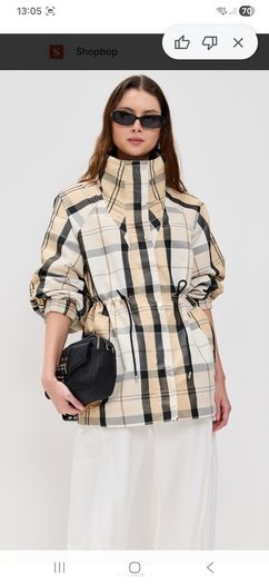 Barbour Suri checked waterproof jacket  brand new with tags