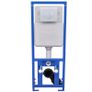 Wall Hung Toilet with Concealed Cistern Ceramic White Image 10