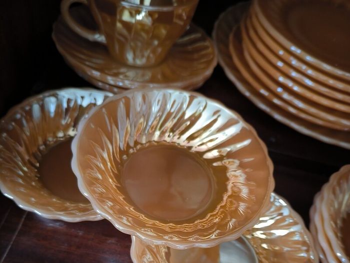 Fire King Peach Lustre Vintage Anchor Hocking