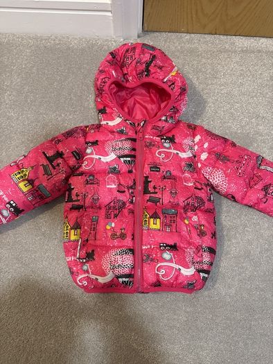 Pink girl jacket size 12-24 m