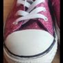 Converse Chuck Taylor All Star Low Violet Pink Glitter Sneakers - Junior US 5.5 / UK 5 / EUR 38 Image 6