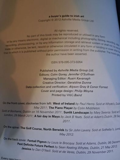 A Buyers Guide to Irish Art / 2012