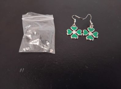 paddys day shamrock earrings new