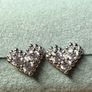 Moissanite diamond Heart Earrings Image 6