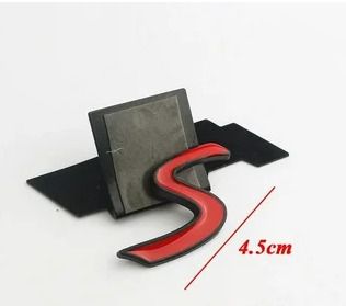 3D Metal Letters Car Front Grille Badge Sticker S Emblem Logo For Car S R56 R53 F56 R50 R52 R57 Accessories