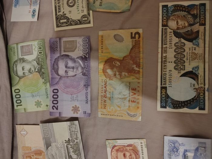 A diverse lot of notes from all over the world