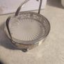 Vintage Silver Plated  butter dish with glass liner England Image 5