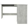 L-Shaped Corner Desk Concrete Grey 120x140x75 cm Chipboard Image 4