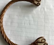 Celtic torc bangle copper