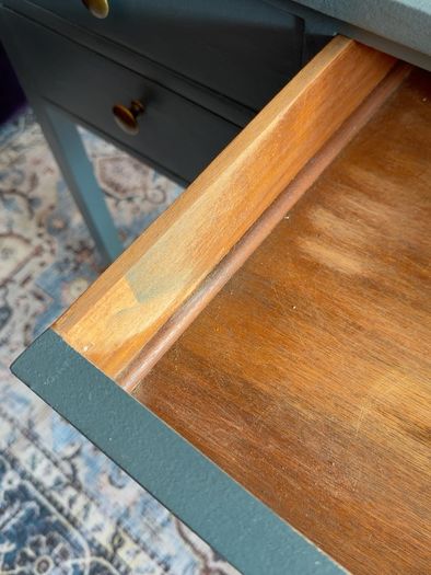 Vintage Style Painted Console Table / Writing Desk
